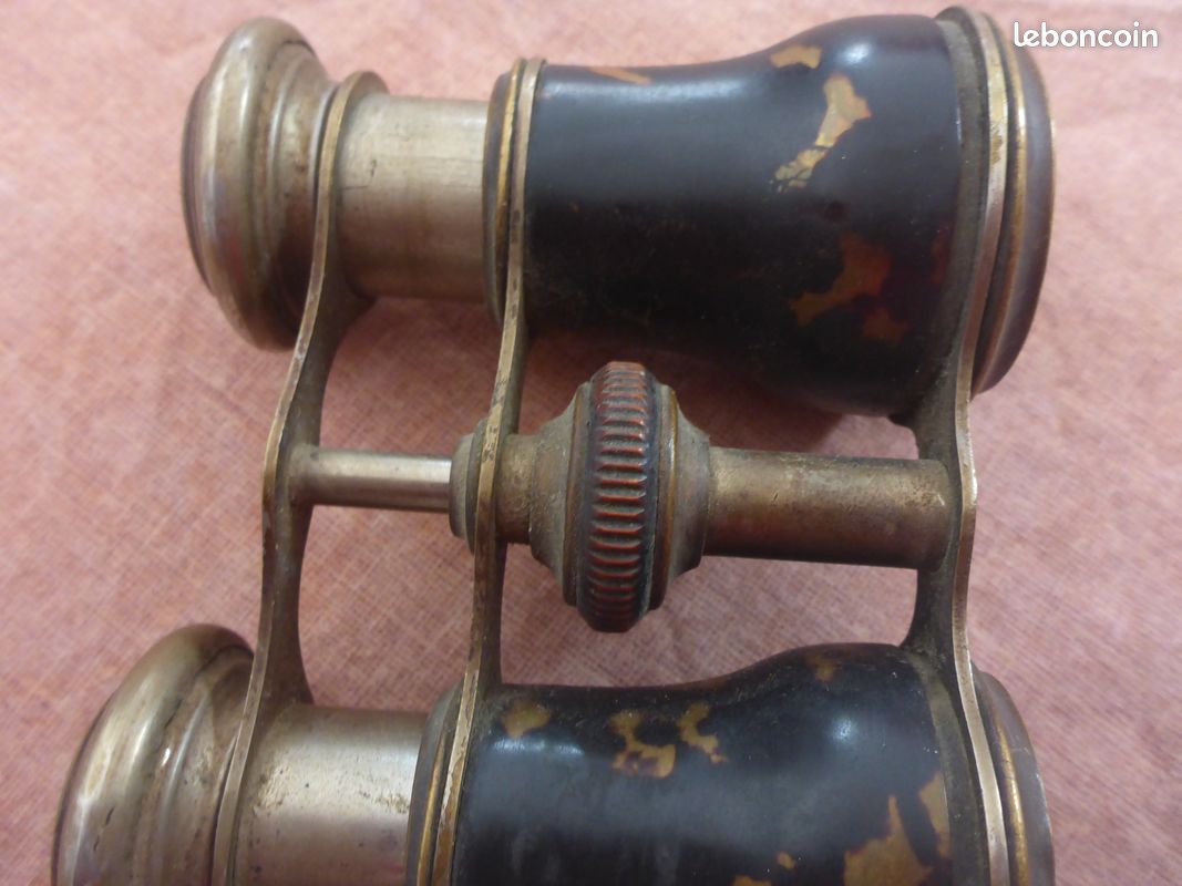 Jumelles de théâtre nacre laiton doré opticien Chevalier Paris NapIII XIXè