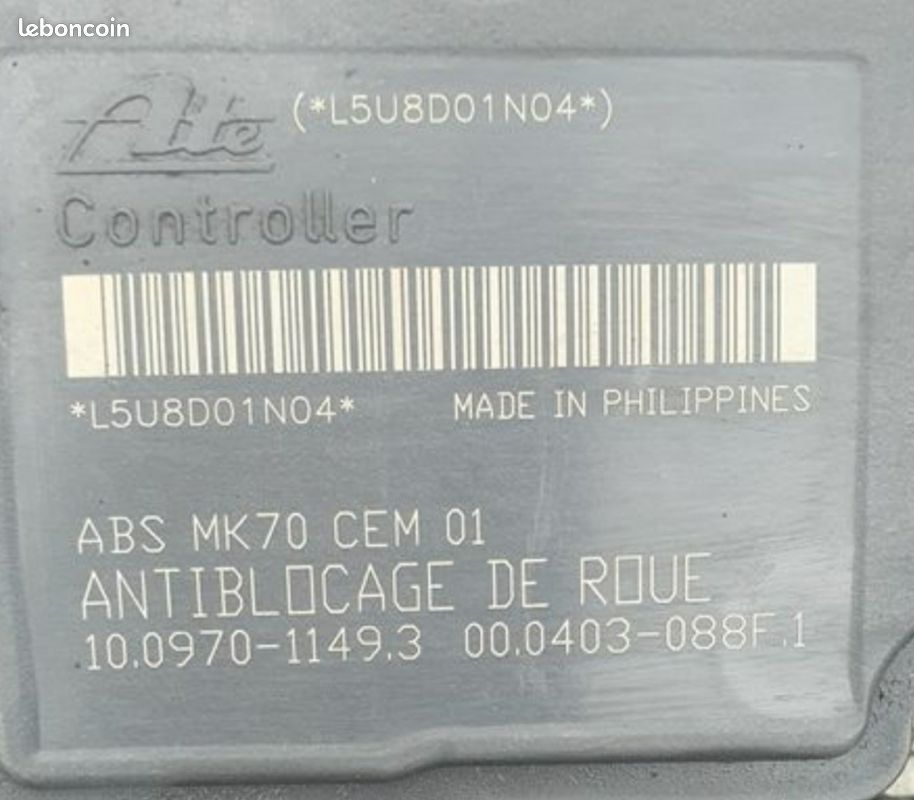 Bloc abs 206 206+ ref 9659136980 - Équipement auto