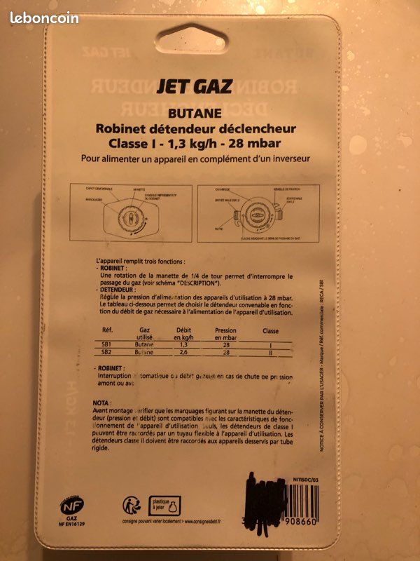 Robinet détendeur gaz (image 2)