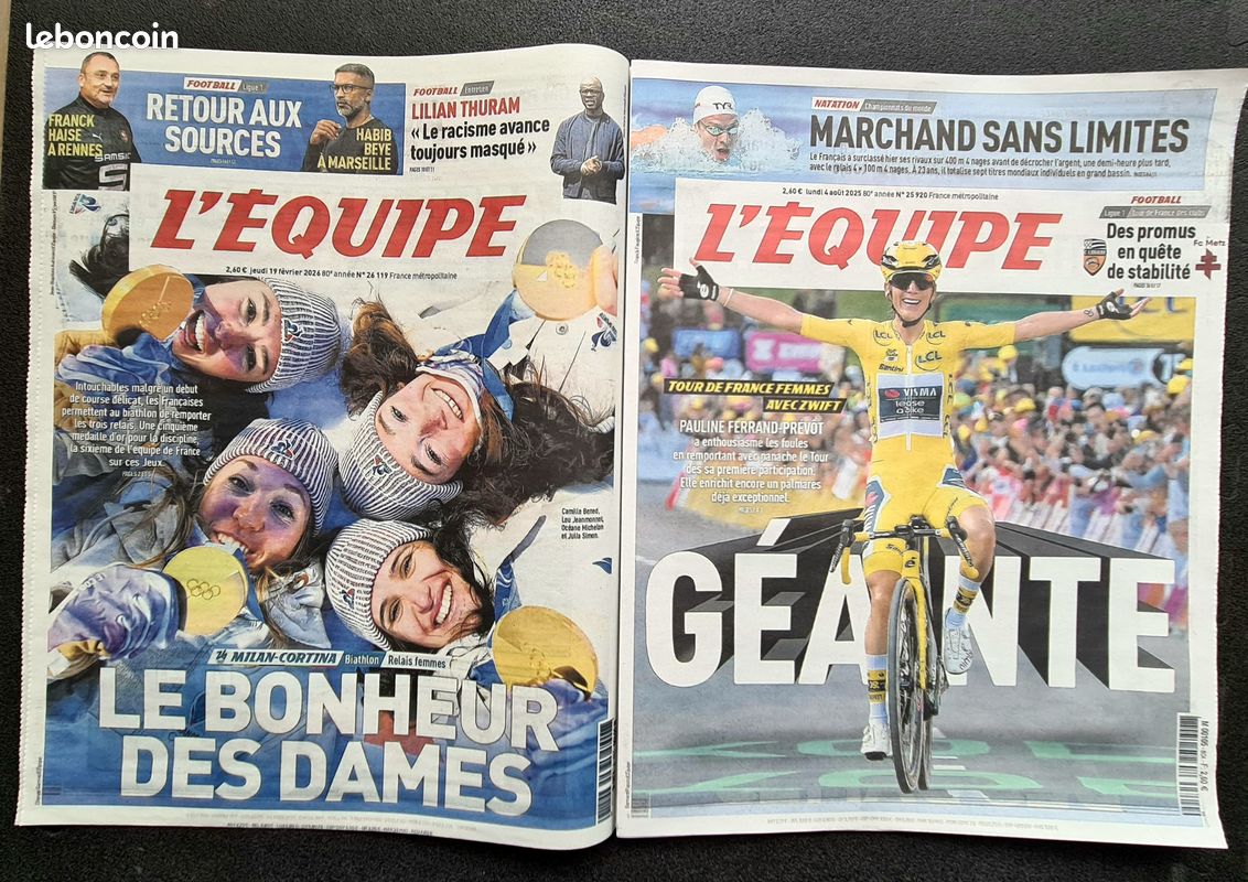L'EQUIPE 08/03/2026 Collection Les Unes "HALL OF FEMMES" (image 3)