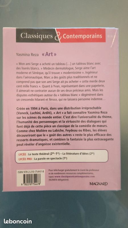 Yasmina Reza Art Magnard classique et contemporain (image 2)