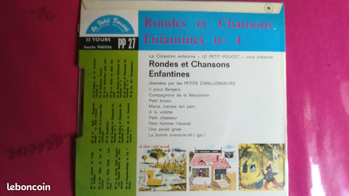 Rondes Enfantines - Album n° 4 / Vinyle 33 t 17 cm (image 2)