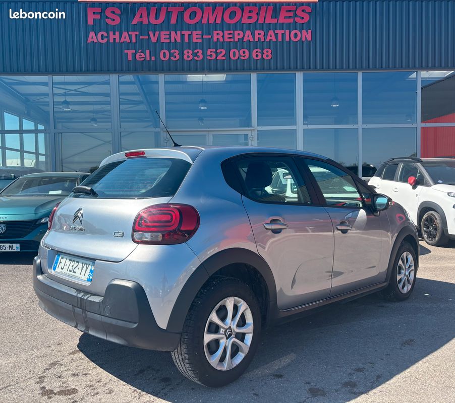 CITROEN C3 VU BlueHDi 100ch Feel / 2 Places / Climatisation / Bluetooth / 2019 / 102 355 kms / 6 658HT (image 2)