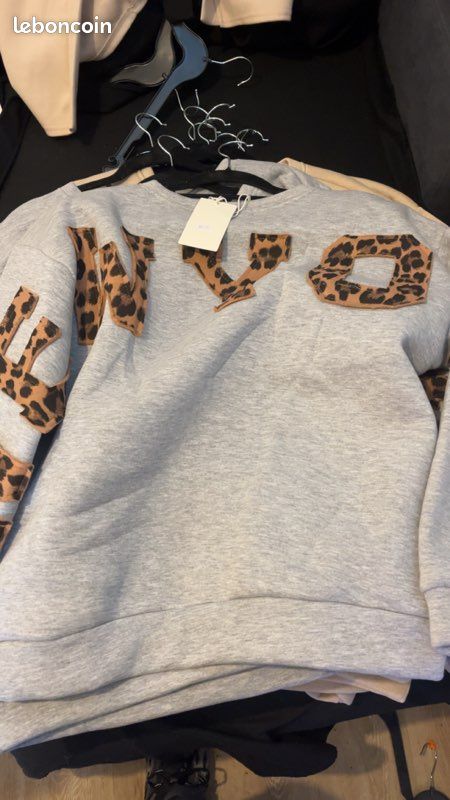 Sweat Ciao Milano « New York » beige– Neuf avec étiquette (image 4)