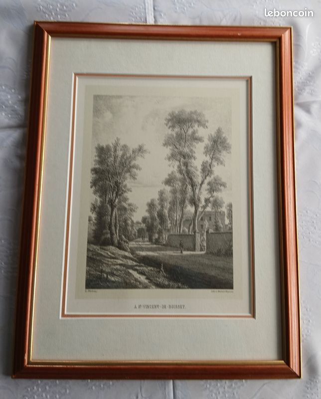 Lithographies XIXe Victor Petit - Charlieu & St-Vincent-de-Boisset (image 1)