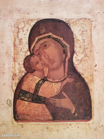 Tapisserie Murale Madonna – Icône Religieuse 15ème Siècle, Style Italien, Art Mural (neuf)
