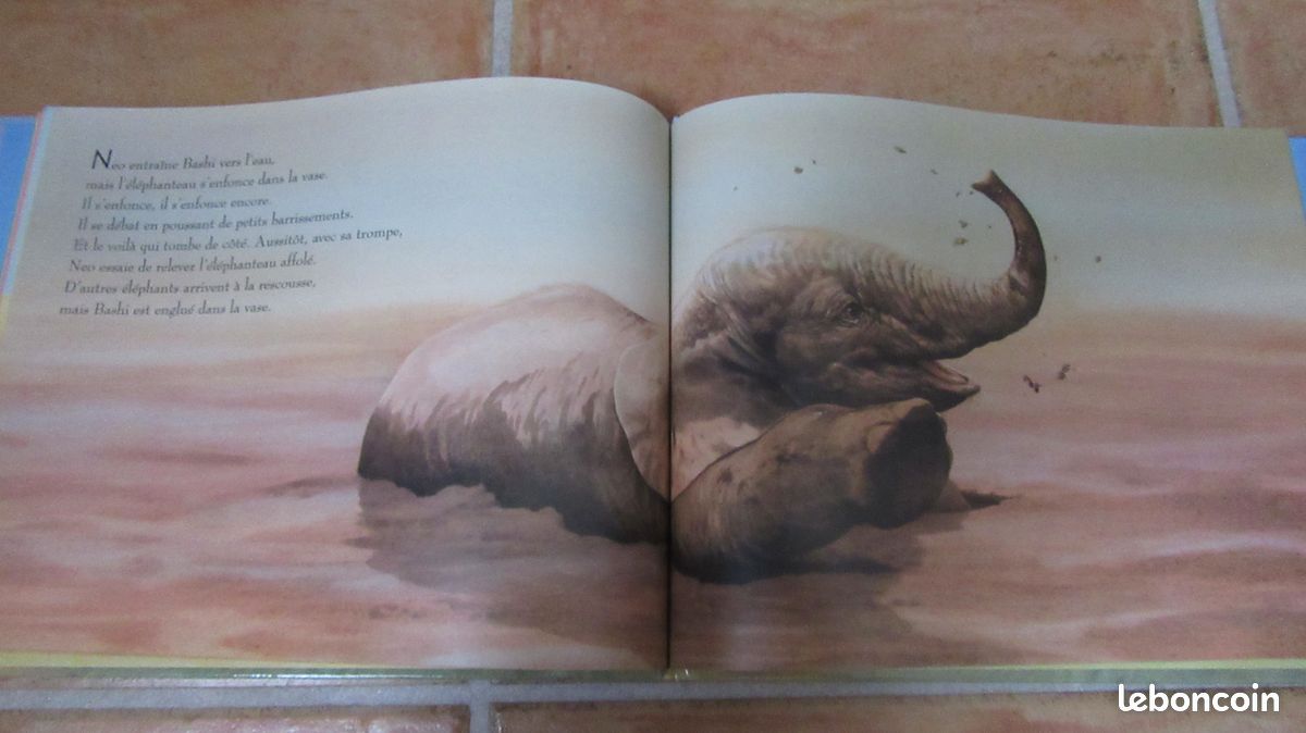 Livre/Album enfant "Bashi, l'éléphanteau" en TB état (image 2)