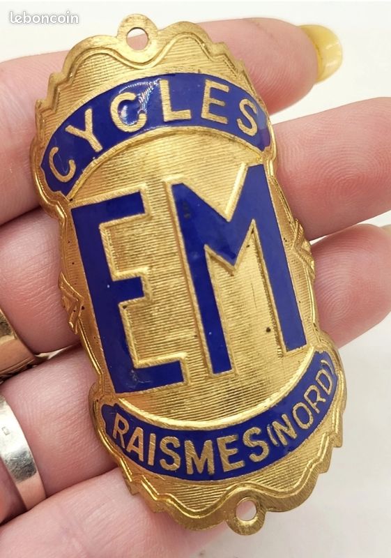 Plaque Ancienne De Vélo - Marque Cycles R B Bonnichon De Châteauroux - Objet De Collection Cyclisme