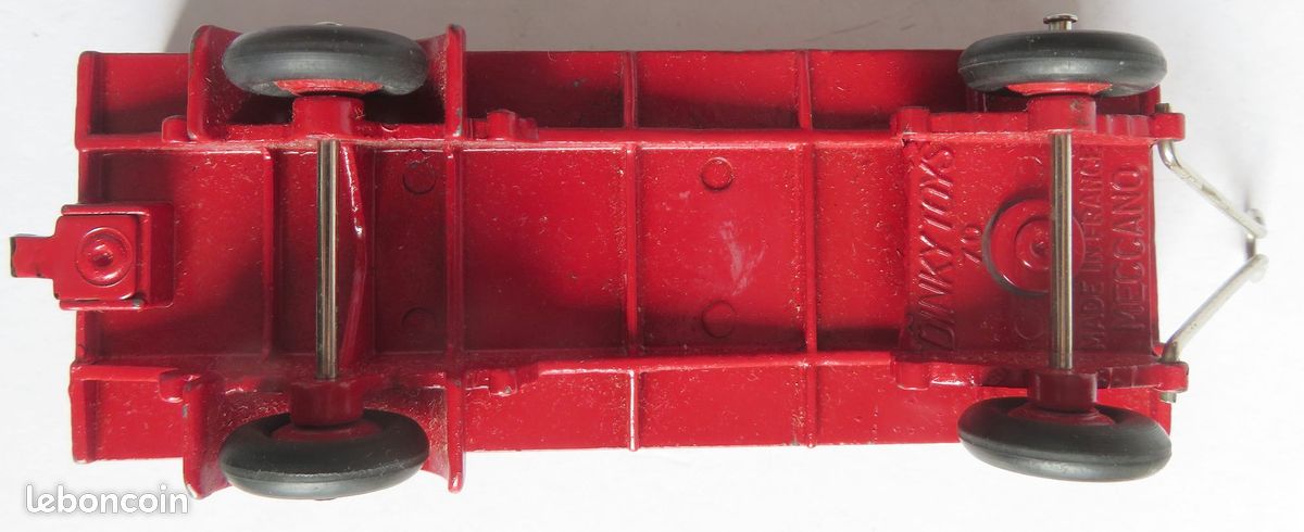 Remorque Bâchée Dinky Toys 70 - Rouge Et Verte - Boîte D'origine - Fabriquée En France
