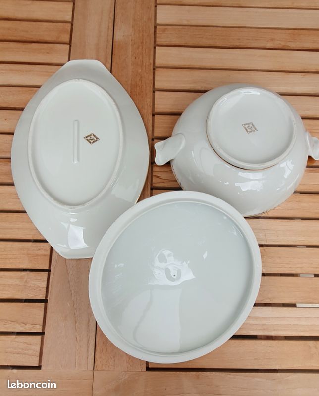 Soupière et plat en porcelaine de Limoges (image 6)