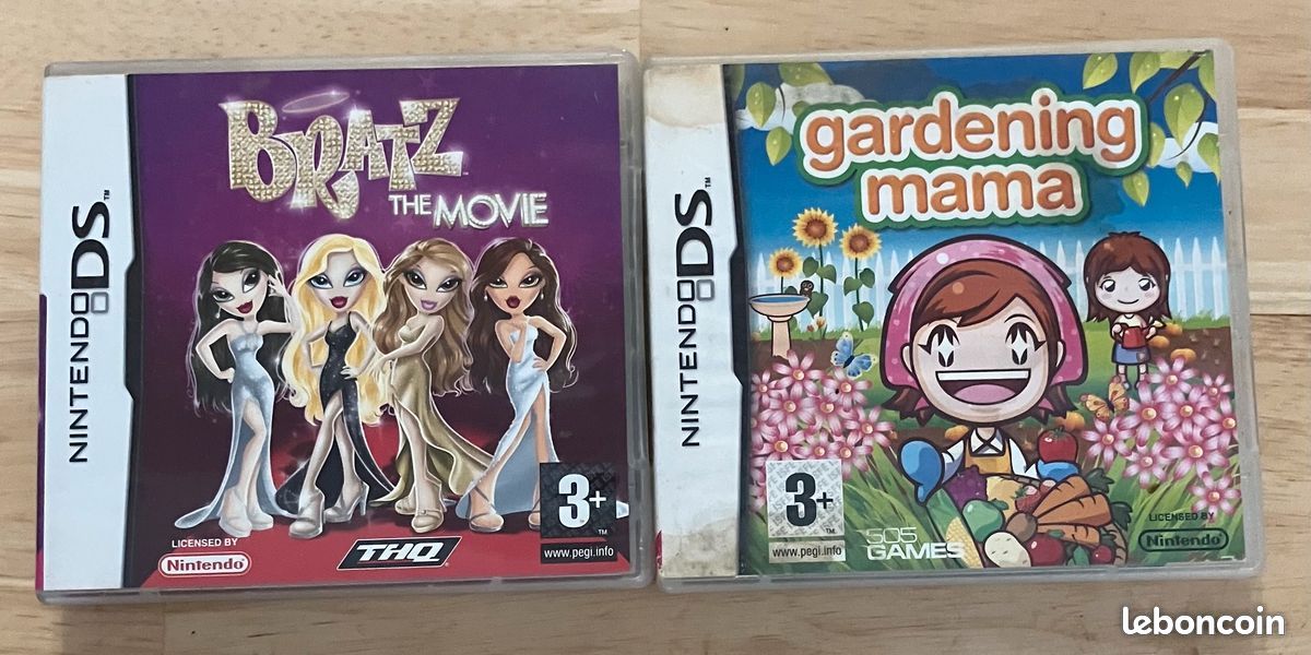 2 jeux Nintendo DS : Bratz et Gardening mama (image 1)