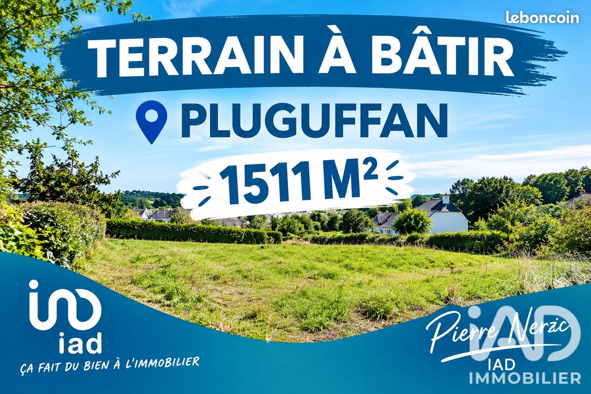 Terrain 1511 m² · à Pluguffan · 1 511 m² · 152 000 €