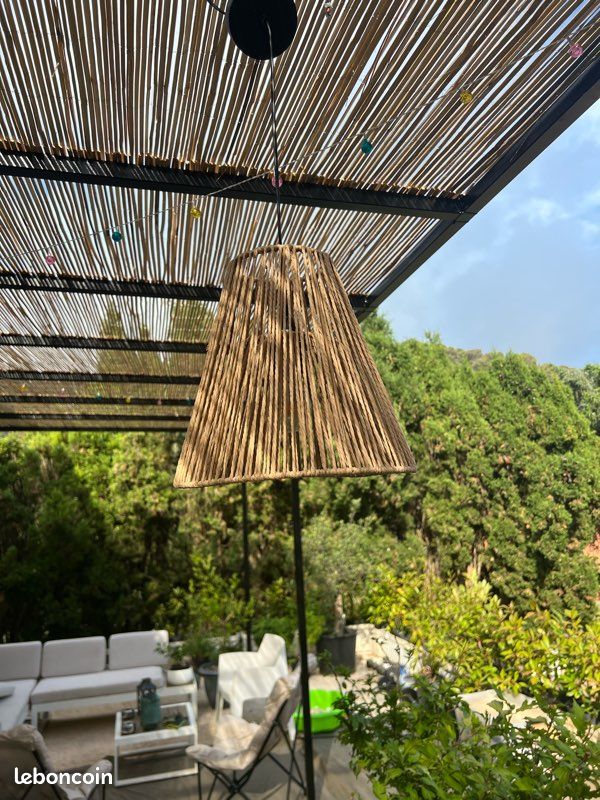 Lampe suspension en corde tissée (image 6)