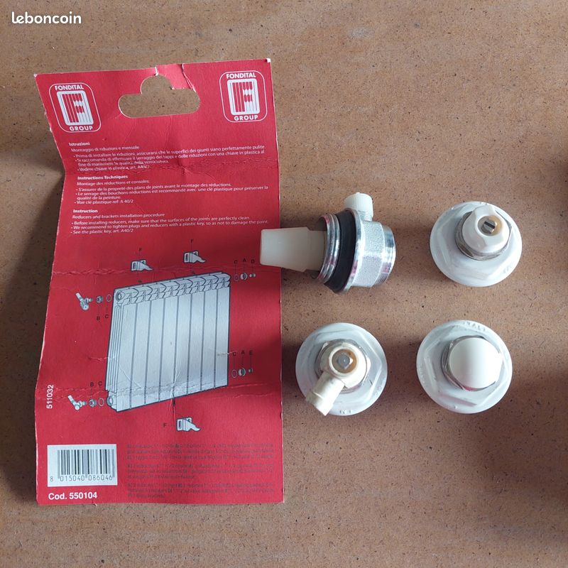 Kit raccordement radiateur (image 1)