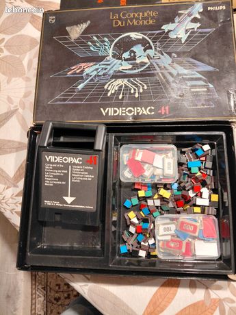 Jeu Vidéo Vintage Philips Videopac 41 - La Conquête Du Monde - 1982 - Jeu De Stratégie / Simulation