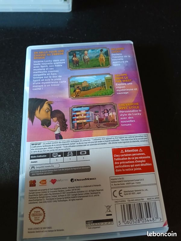 Jeu switch spirit tbe
Spirit la grande aventure de lucky (image 3)