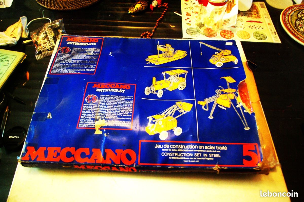 Jeu De Construction MECCANO N°5 – Occasion Avec Notices – Quelques Pièces Manquantes