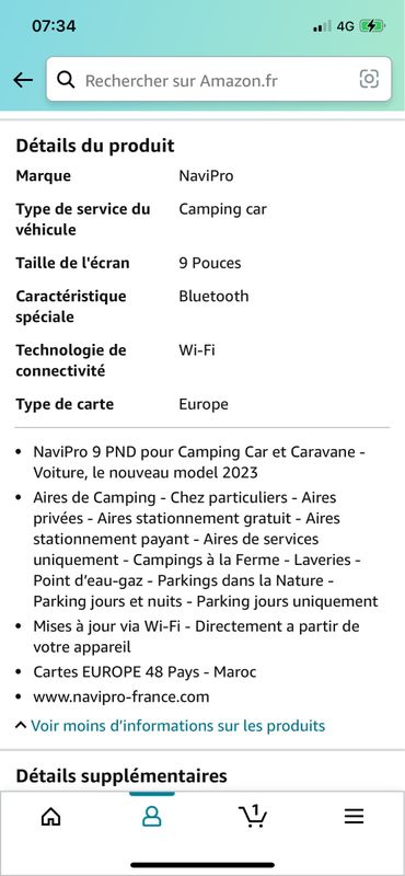 GPS CAMPING CAR 9 Pouces NaviPro Europe 48 Pays Gratuite A Vie