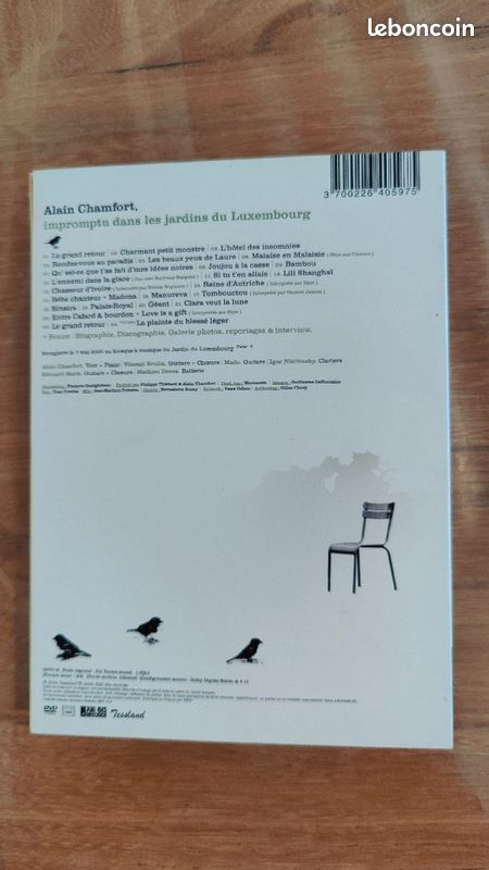 DVD Alain Chamfort - Impromptu (image 2)