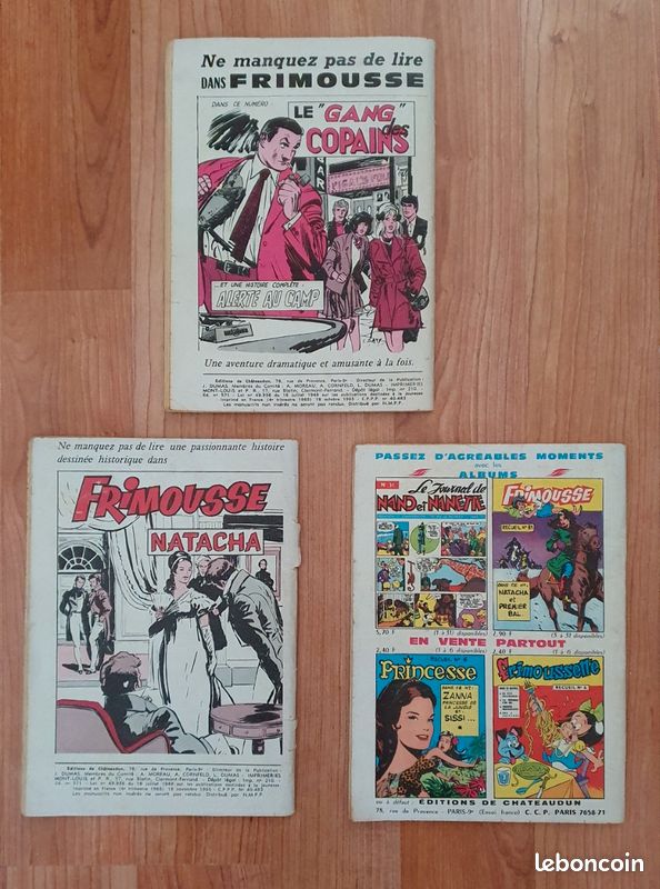 BD anciennes(1965) Princesse n°36, 38 et 39 (image 2)