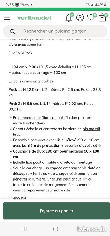 Lit mi hauteur enfant (image 6)