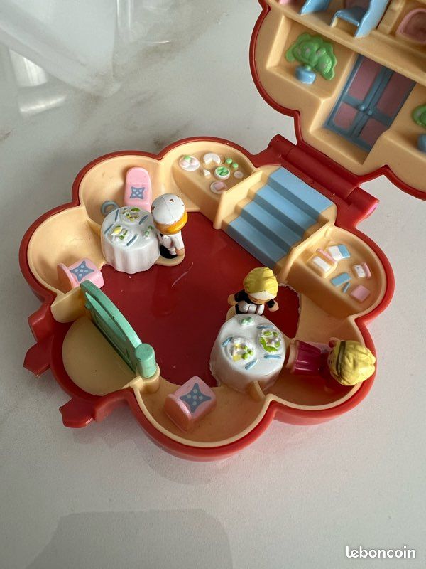 Vintage Polly Pocket Bluebird - Mr Fry's Restaurant 1990 - Occasion