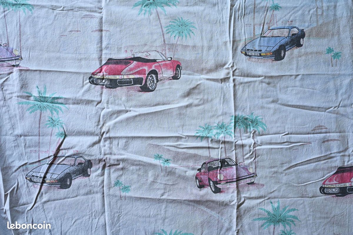Années 80 - Drap housse vintage pour lit d'enfant (90x190 cm) - 100% coton - Assez bon état (image 1)
