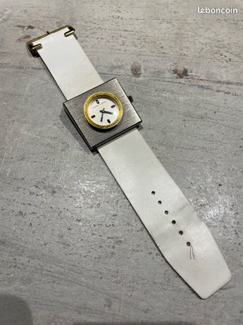 Montre Bracelet Jaeger Argent Années 70 - Style Cardin Pour Femme, Occasion Vintage