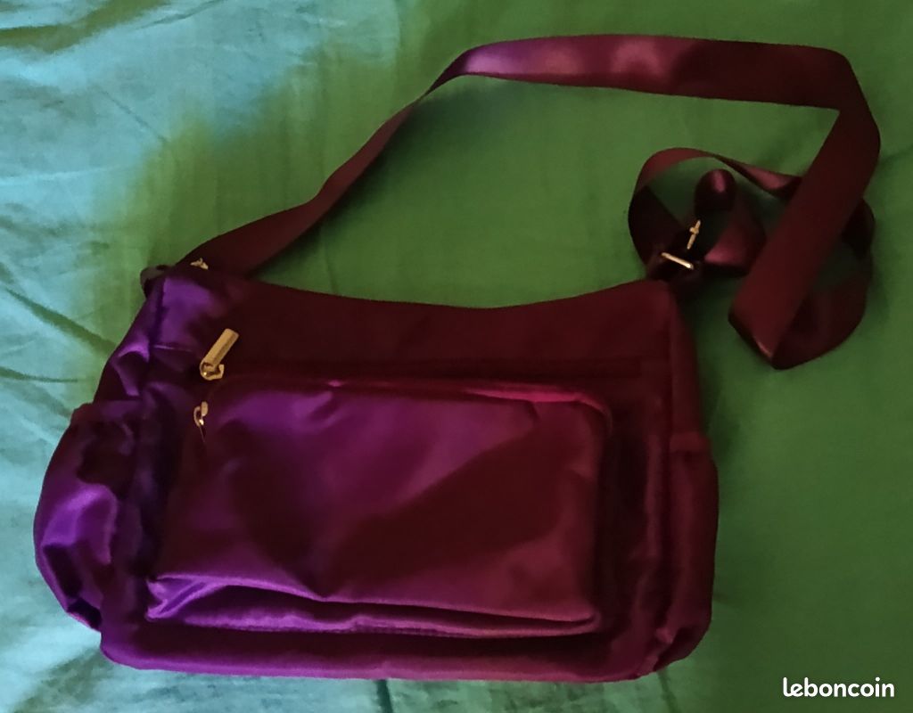 Sac à main bandoulière fushia (image 2)