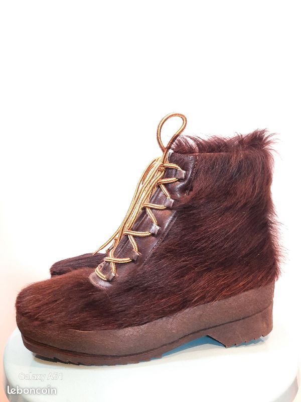 Bottines hiver fourrures vintage année 70 (image 2)