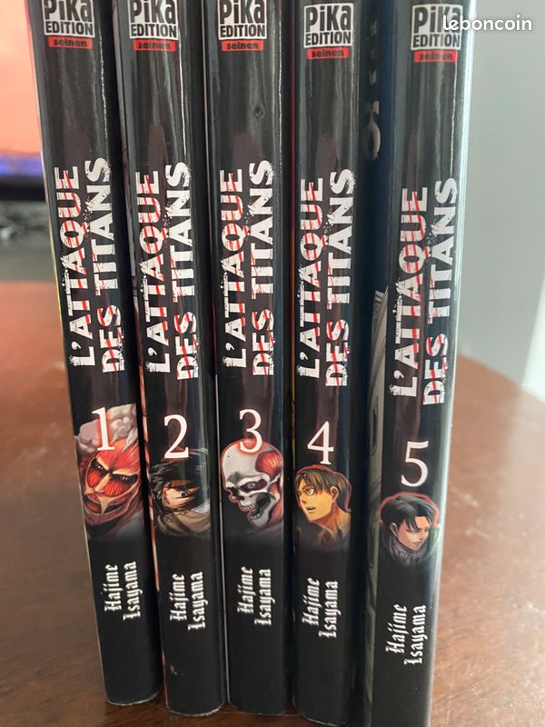 Livres mangas l’attaques des titans T 1 à 5 (image 2)