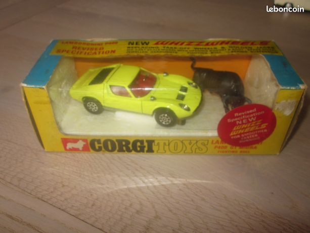 Rare et beau coffret Ancien Corgi toys Lamborghini P400 Miura 1/43