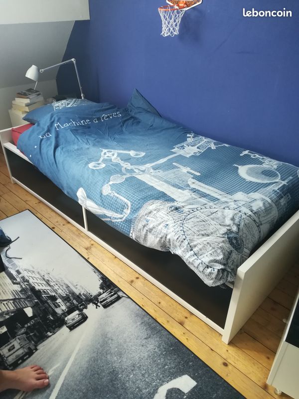 Lit Ikea 1 personne 90×200 (image 1)