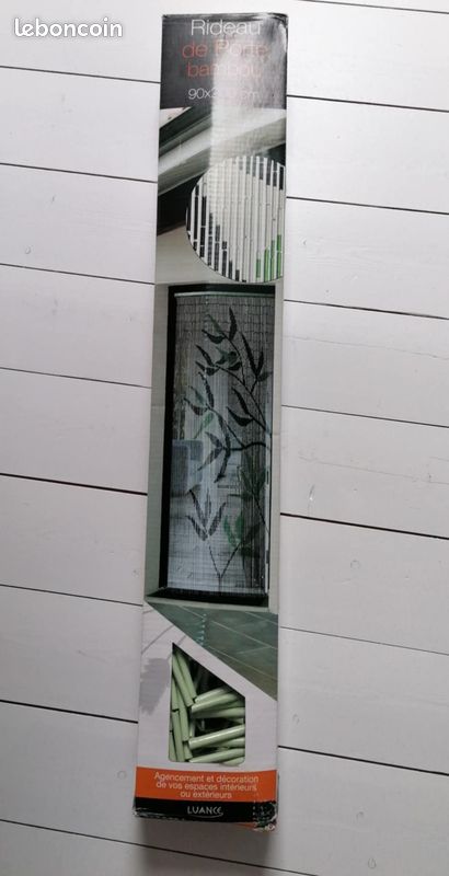 LUANCE - RIDEAU DE PORTE - BAMBOU - VERT - Neuf 🎍 (image 1)