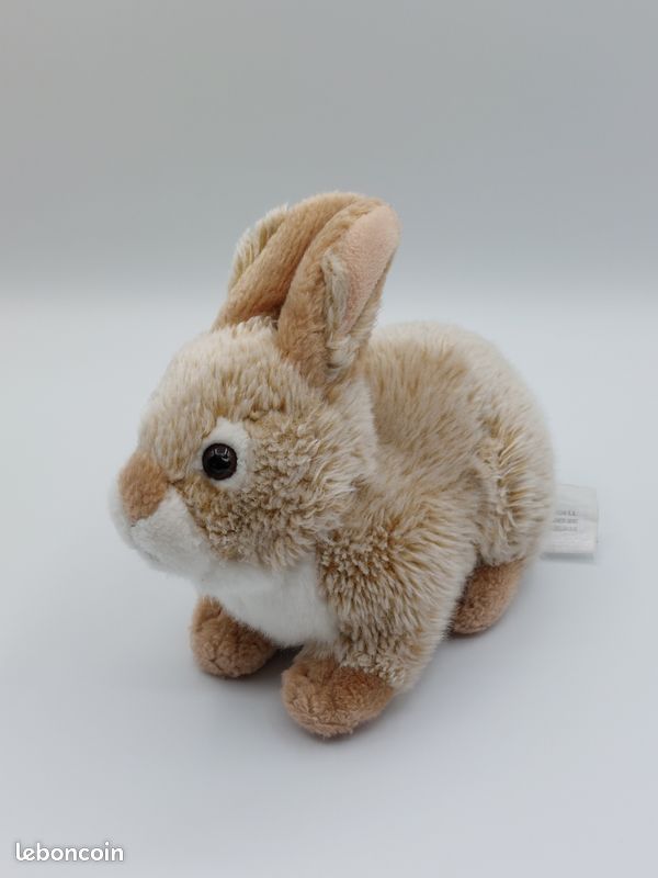 Doudou lapin marron blanc tout doux SIMBA TOYS NICOTOY