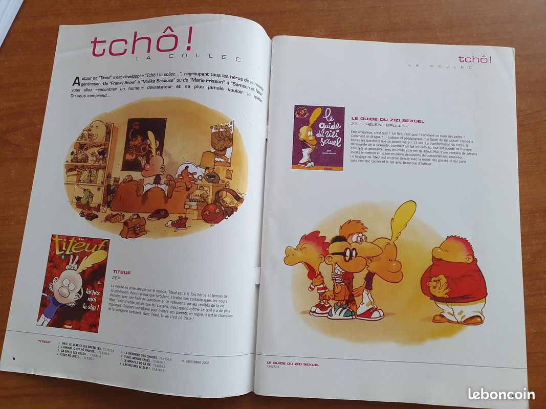 Catalogue 2002 éditions Glénat collection de BD bandes dessinées 77 pages dont Titeuf, Mafalda (image 2)