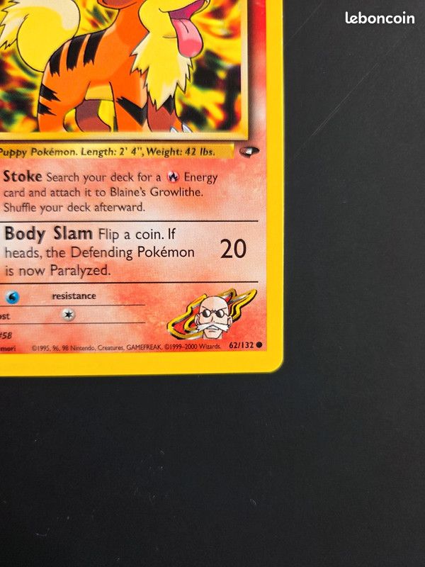 blaine's growlithe pokemon card value Blaines Growlithe (62/132) - Gym Challenge