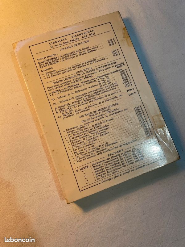 Livre Rudolf Steiner "Goethe et sa conception du monde" (image 2)