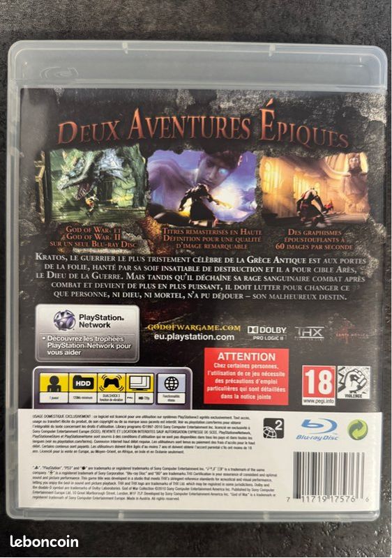 Notice Seule God Of War Ascension - PlayStation 3 PS3 - Bon état