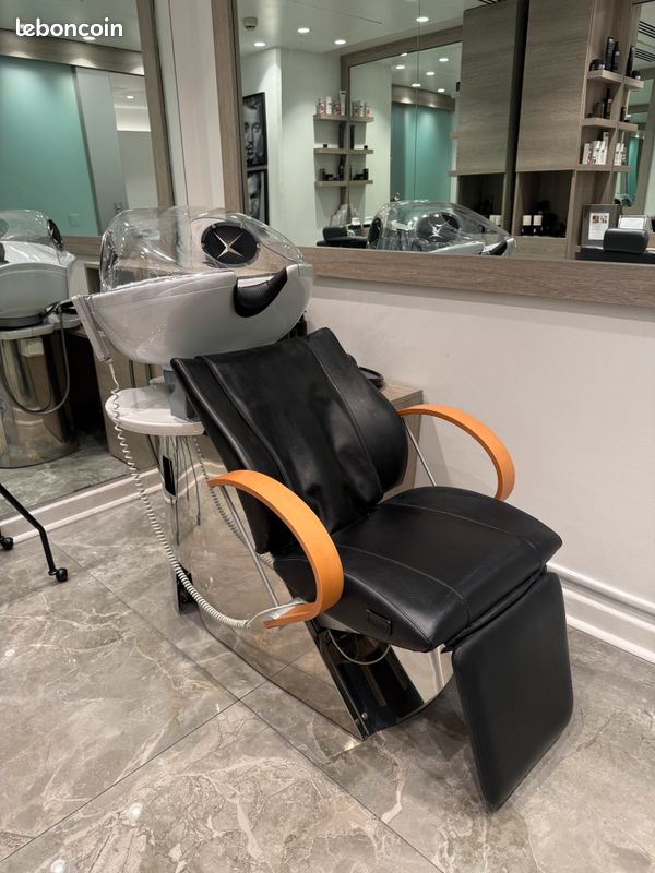 Fauteuil de coiffure avec bac à shampoing intégré (image 2)