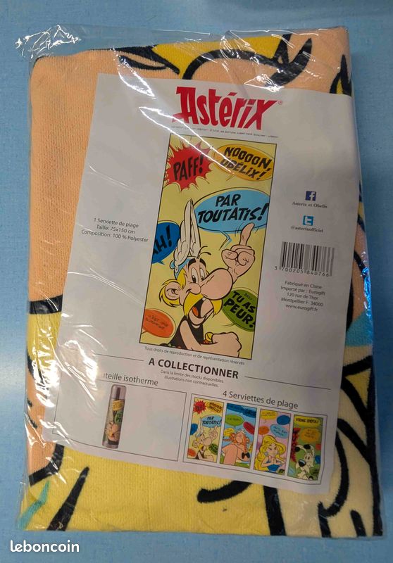 Serviette de plage neuve Astérix - Collection Astérix L ... - eBay
