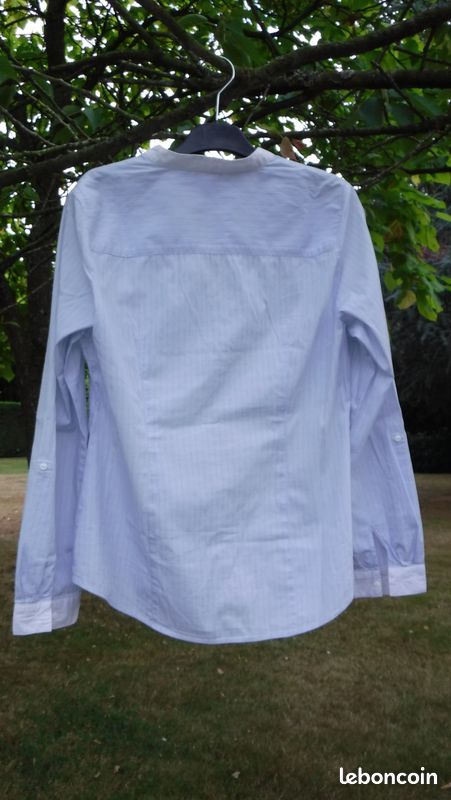 Chemisier Blanc Camaïeu Pour Femme - Taille S (36/38), Comme Neuf, Manches Longues