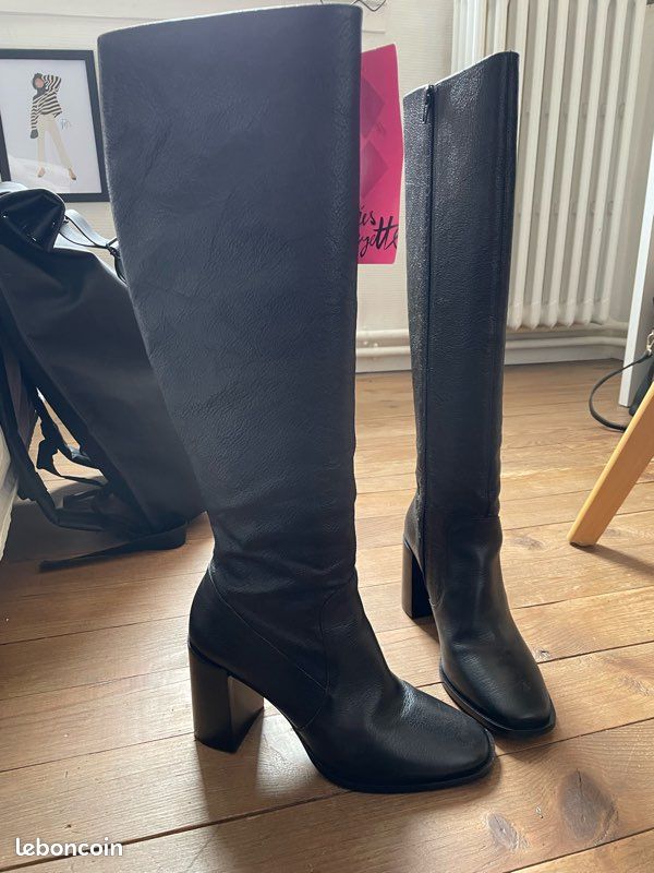 Botte Cuir Galerie Lafayette Bottes Bottines Cuir Bottine Femme