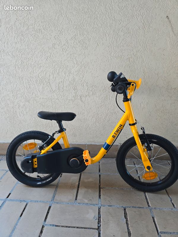 VELO ENFANT 2EN1 DRAISIENNE 3-5 ANS 14 pouces - DISCOVER 500 (image 2)