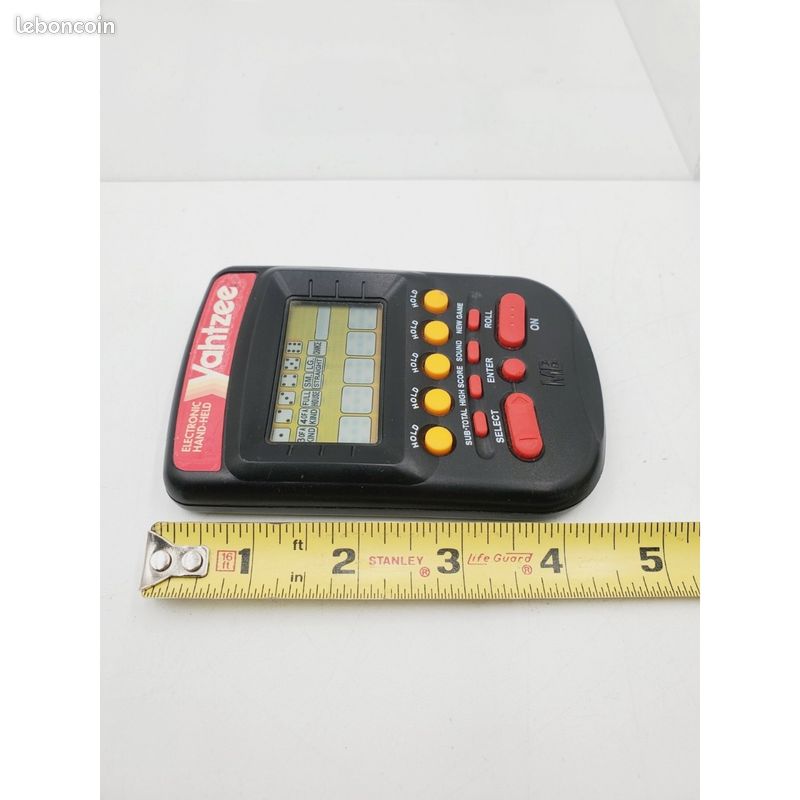 Jeu électronique Portable Yahtzee Vintage – Hasbro 2002 – Or/Rouge (Fonctionne)