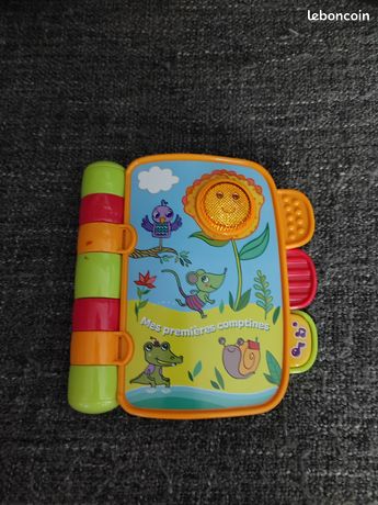 VTech Piccolo Libro Incantato - Mes Premières Comptines, Libro Musicale Per Bambini 6-36 Mesi, Canzoni E Luci, Multicolore