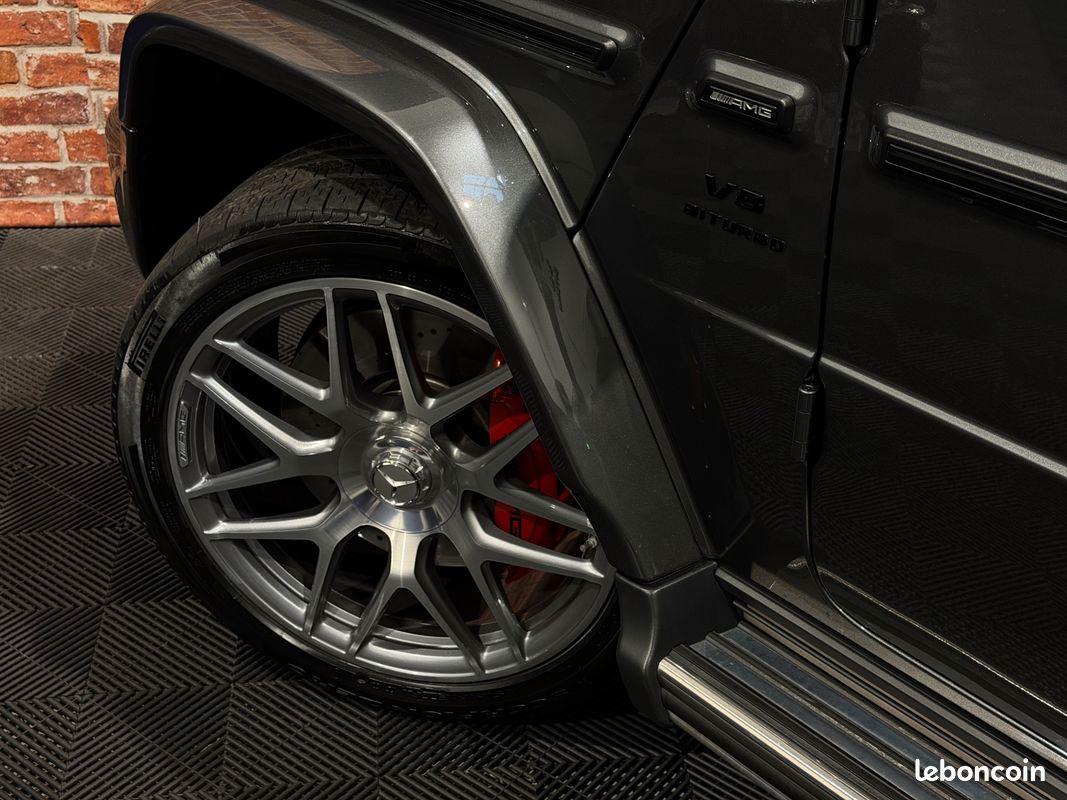 Mercedes benz classe g63 4.0 585 v8 4-matic + amg suivi mercedes - volant carbone - caméra 360° - toit ouvrant - ecran arriere mbux - carplay - pack interieur manufaktur - attelage - immat france (image 15)