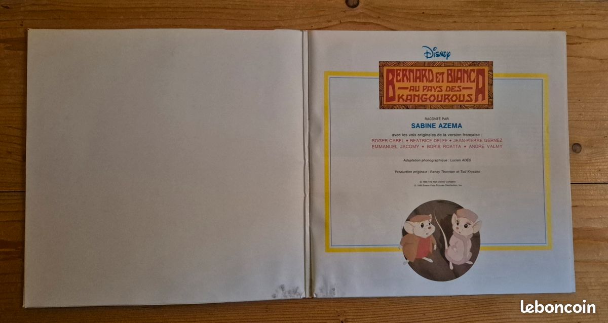 Livre-K7 Bernard et Bianca au pays des Kangourous (image 2)