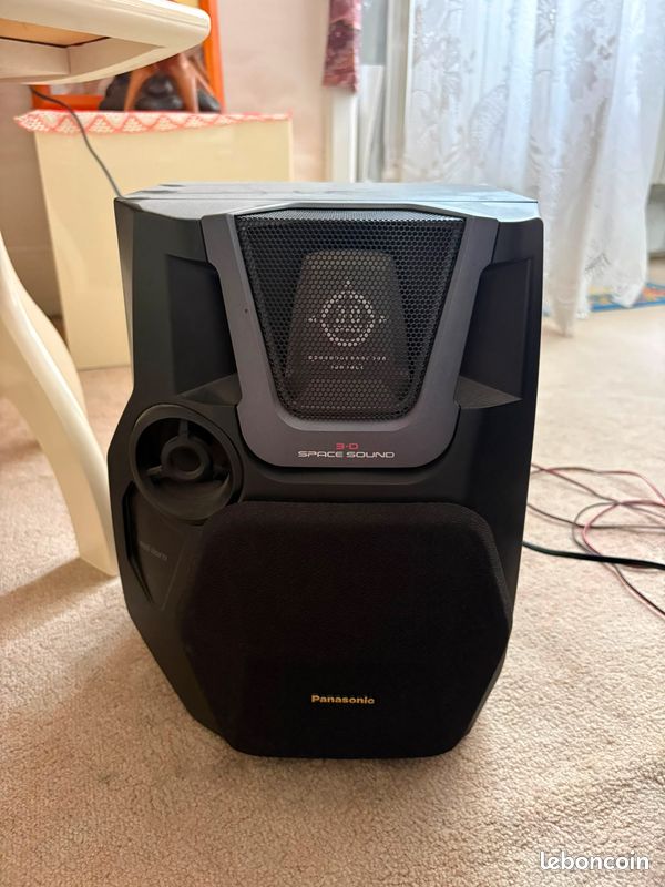 Chaîne Hi-Fi Panasonic SA-AK40 – 5 CD, double cassette, tuner FM + 2 enceintes (image 2)