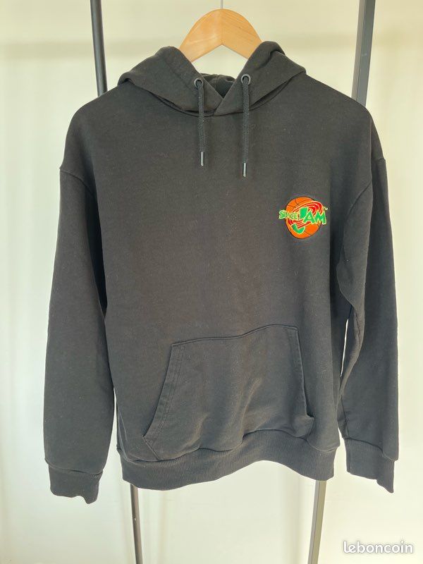 Southpole Sweat à capuche en polaire Space Jam pour homme, W1652 Crème, Large